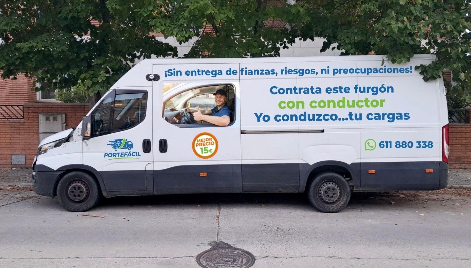 Furgón con conductor Mudanzas en talavera de la Reina